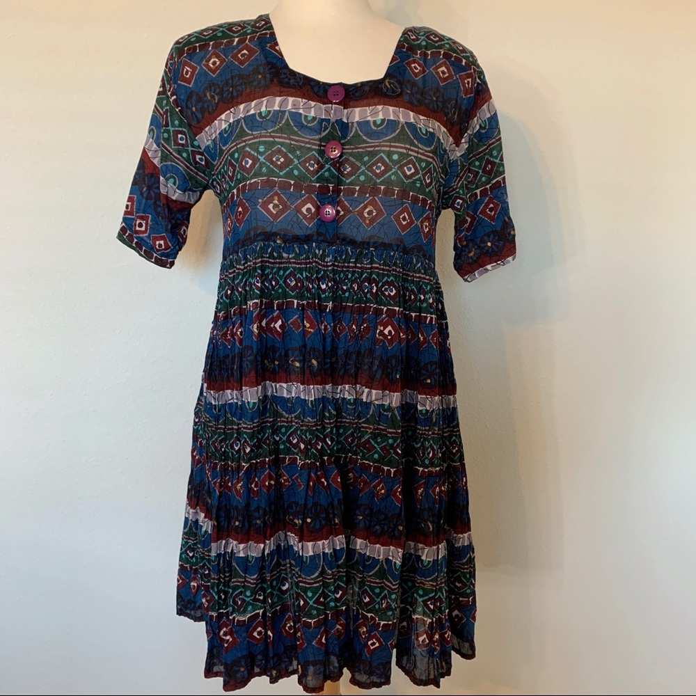 90s Babydoll button down dress